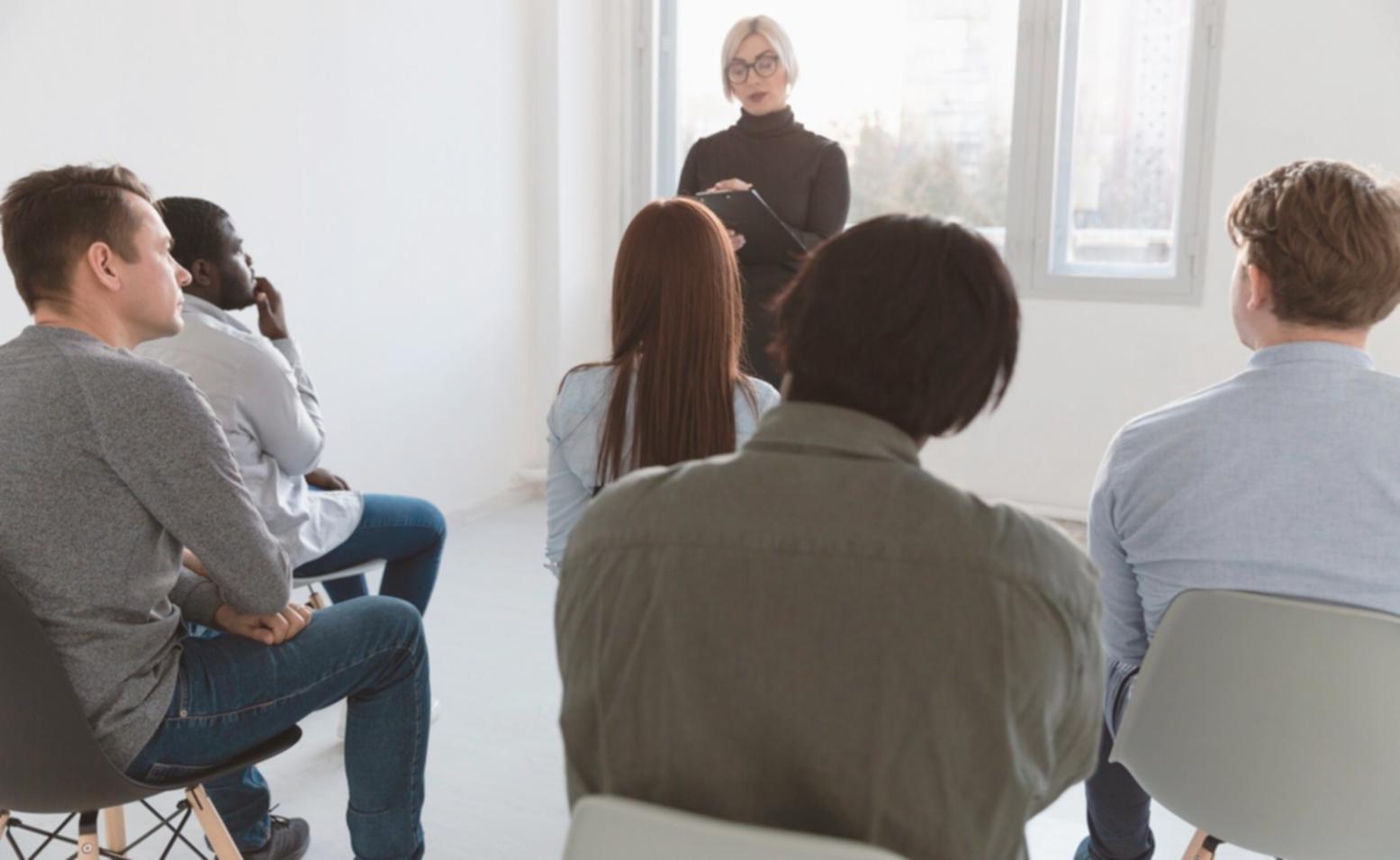 Business owner reviewing financial statements and ratios