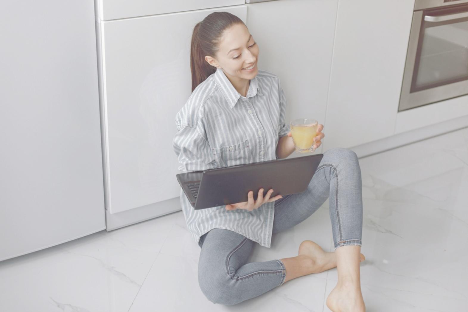 Financial analysis workspace with charts and documents